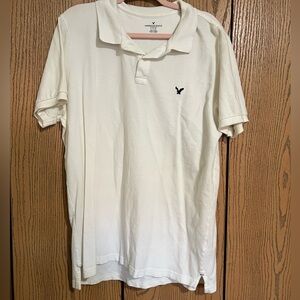 American Eagle Outfitters white Polo Shirt